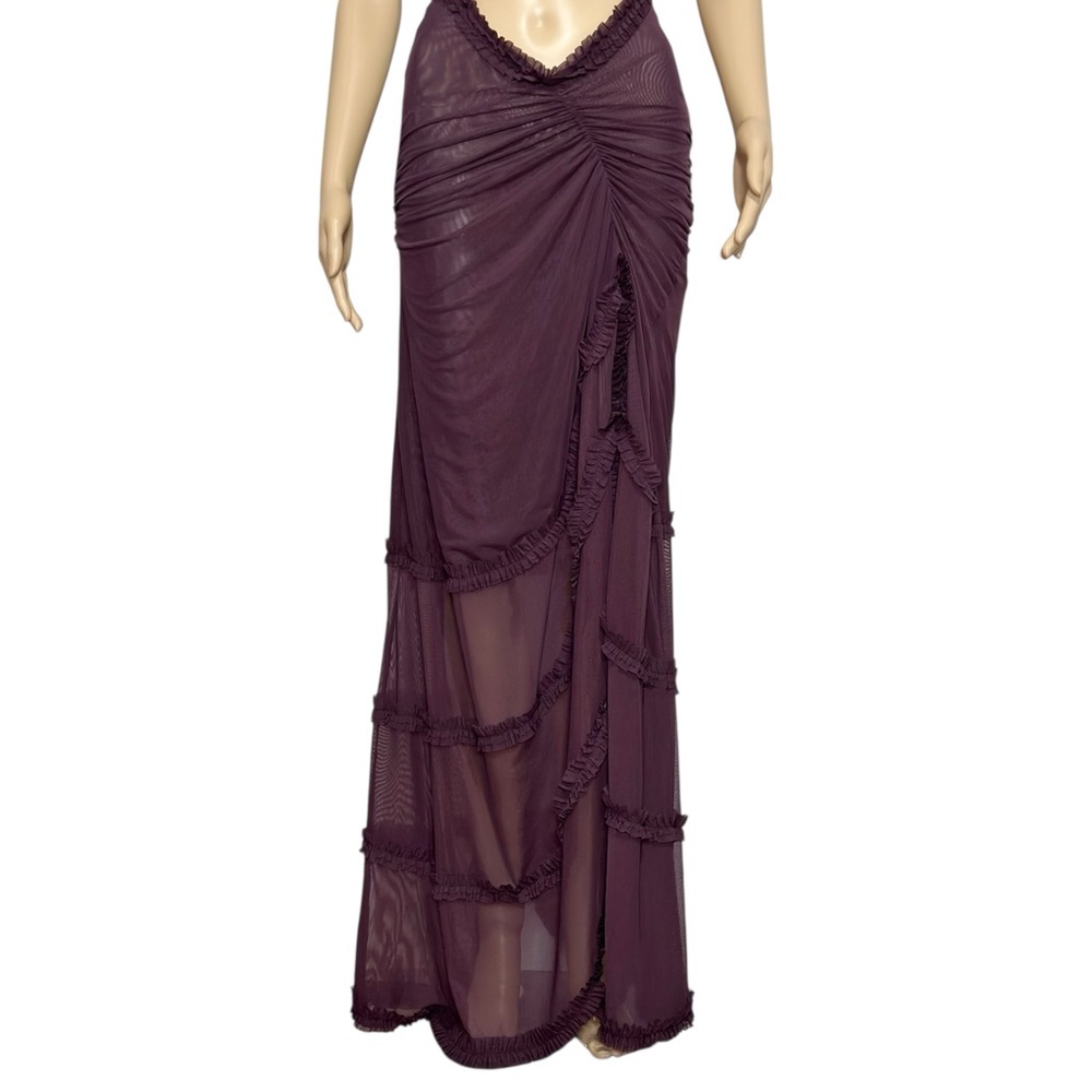 JADED LONDON Fatale Mesh Maxi Dress, Dusk, 0 (US) - Picture 6 of 7